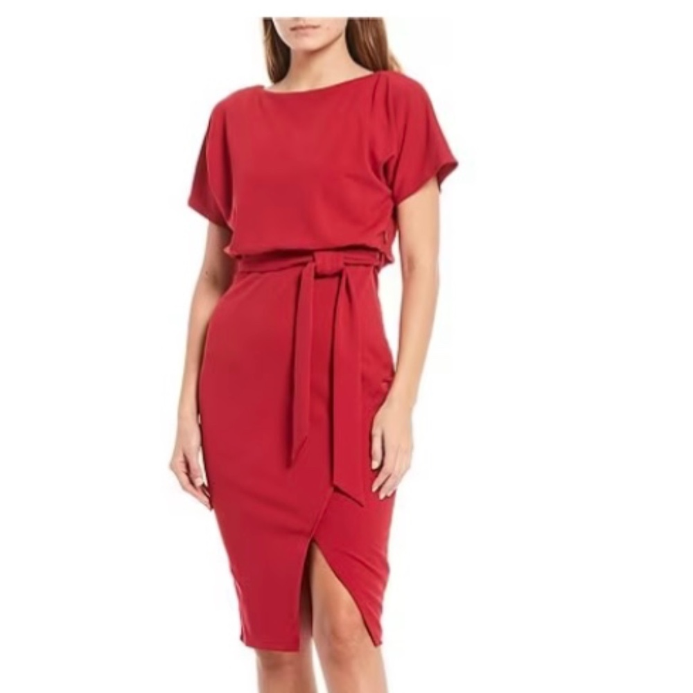 Kensie Textured Knit Boat Neck Dress